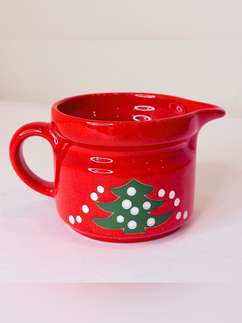 Waechtersbach Christmas Tree Creamer Spain 2.75" Vintage Holiday - Picture 3 of 8